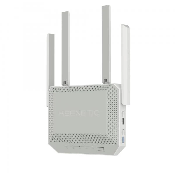 KEENETIC Titan 3rd Gen. (KN-1812), BE7200 Mesh Wi-Fi 7 Multi-Gigabit Router con 110Gb, 12.5Gb e 41Gb Smart Switch, Multifunctional USB 3.2 and 2.0 Ports, VPN, Parental Control, Media Server, Menù m [KN-1812-01-EU]