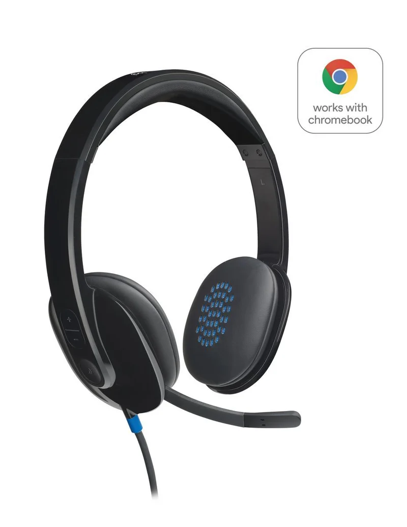 Logitech 981-000480 cuffia e auricolare Cablato A Padiglione Ufficio USB tipo A Nero [981-000480]