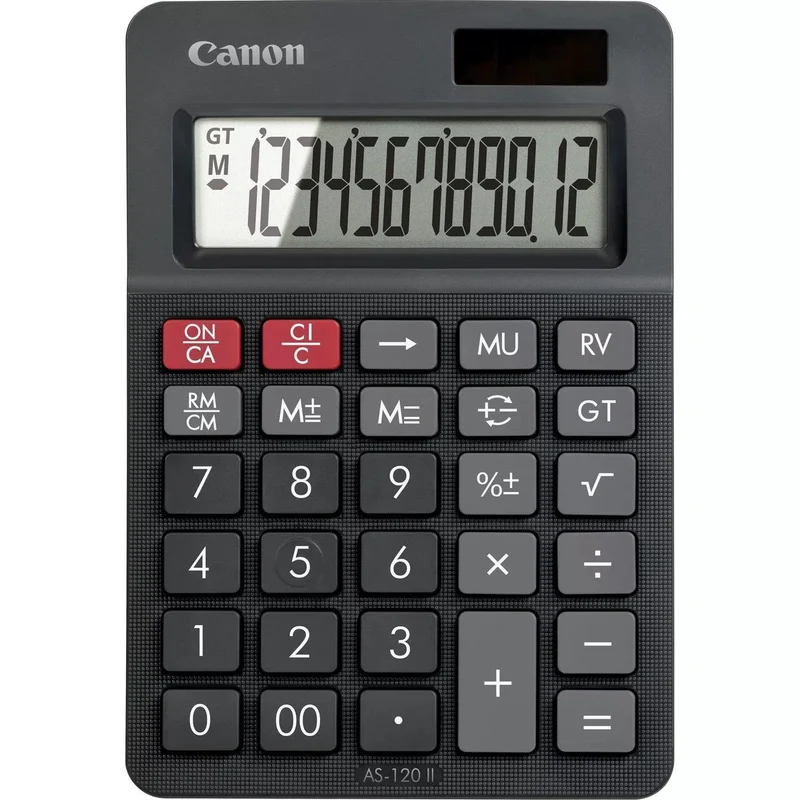 Canon AS-120 II calcolatrice Desktop Calcolatrice con display Nero [4722C002]