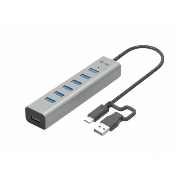 i-tec USB-C/USB-A Charging Metal HUB 7 Port [C31HUBMETAL703]