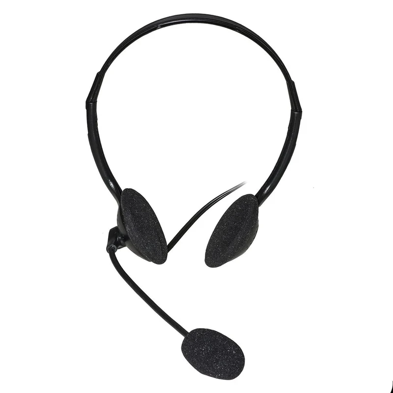 LINK Cuffia Con Microfono Orientabile, Connettore 2 X 3,5 Mm E Controllo Volume [LKHS02]