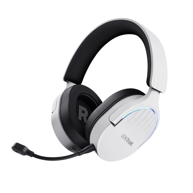 Trust GXT 491W FAYZO Auricolare Con cavo e senza cavo A Padiglione Gaming USB tipo-C Bluetooth Nero, Bianco [25304]