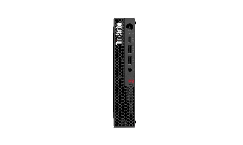 Lenovo ThinkStation P3 Tiny Intel Core i7 i7-14700T 32 GB DDR5-SDRAM 1 TB SSD NVIDIA T400 Windows 11 Pro Mini PC Stazione di lavoro Nero [30H0005RIX]