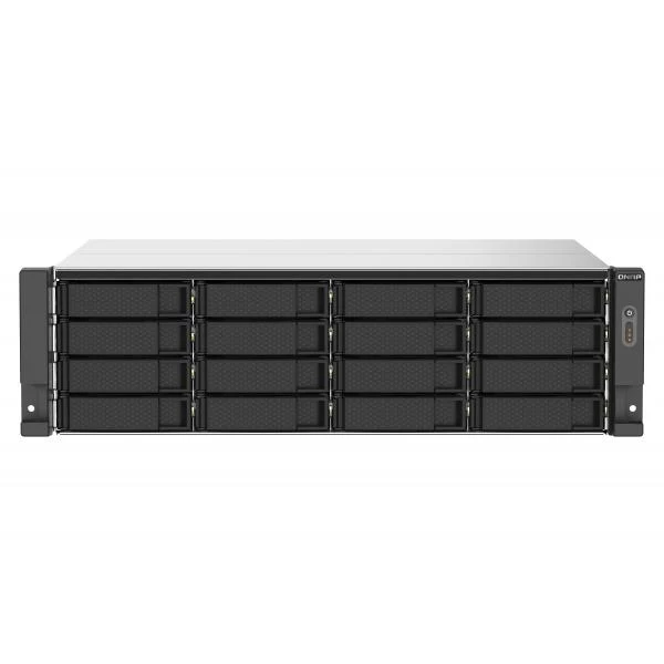 QNAP TS-1673AU-RP-16G server NAS e di archiviazione Armadio (3U) Ryzen Embedded V1500B 16 GB DDR4 0 TB QNAP QTS Nero, Grigio [TS-1673AU-RP-16G]