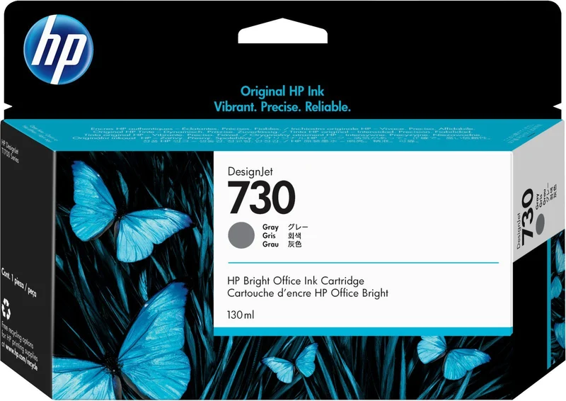 HP Cartuccia di inchiostro grigio DesignJet 730 da 130 ml [P2V66A]