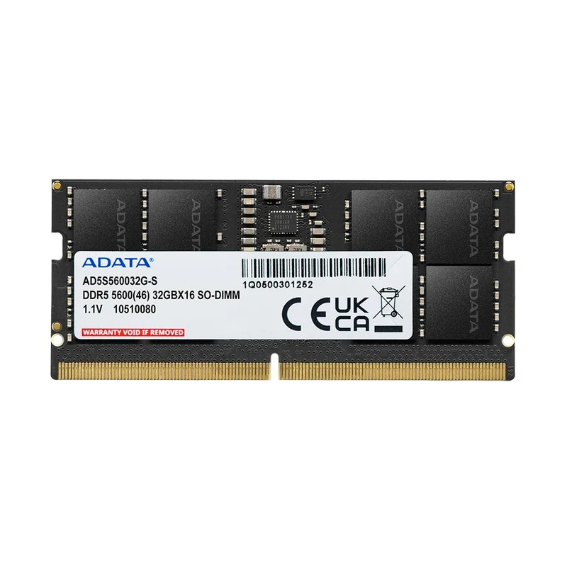 ADATA Premier memoria 16 GB 1 x 16 GB DDR5 262-pin SO-DIMM Data Integrity Check (verifica integrità dati) [AD5S560016G-S]