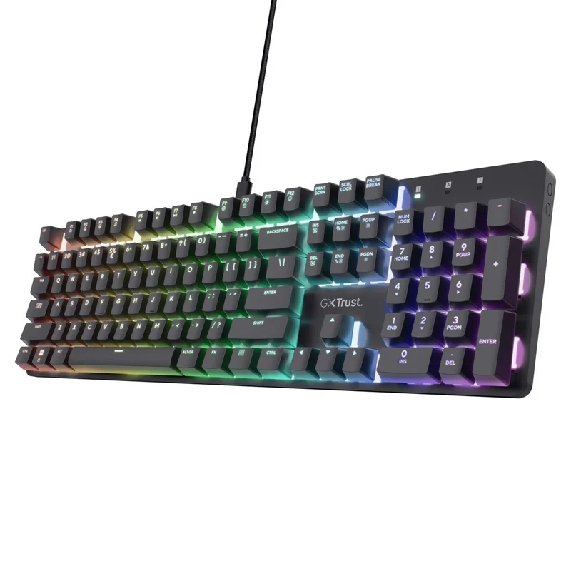 Trust GXT 871 Zora tastiera Gaming USB Italiano Nero [25677]