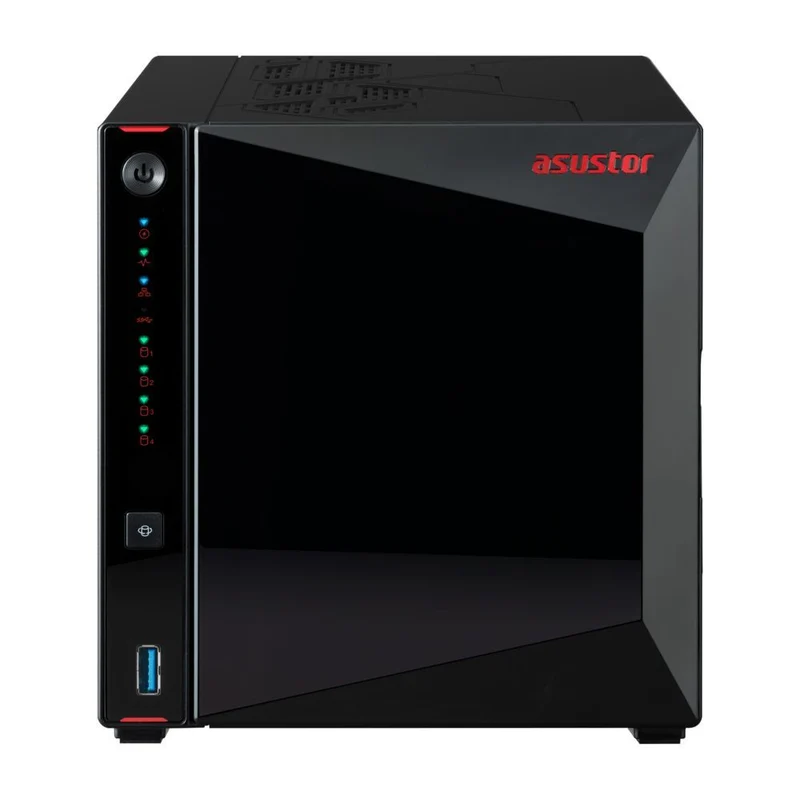 Asustor AS5404T server NAS e di archiviazione Intel Celeron N5105 4 GB DDR4 0 TB ADM Nero [AS5404T]