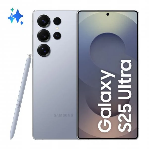 Samsung Galaxy S25 Ultra Smartphone AI, Display 6.9'' QHD+ Dynamic AMOLED 2X, Fotocamera 200MP, RAM 12GB, 256GB, 5.000 mAh, Titanium Silverblue [SM-S938BZBDEUE]