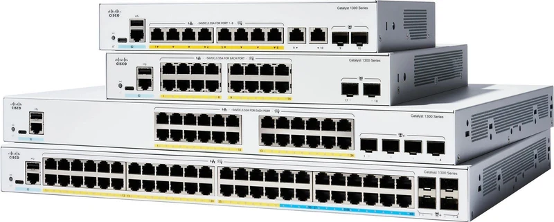 Cisco Catalyst 1300 Gestito L2 Gigabit Ethernet (10/100/1000) Supporto Power over Ethernet (PoE) Grigio [C1300-8FP-2G]