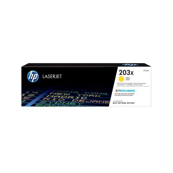 HP LaserJet Cartuccia toner giallo originale ad alta capacità 203X [CF542X]