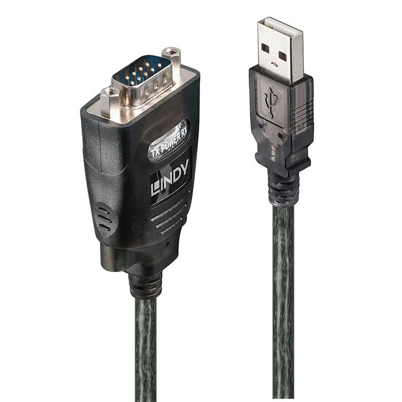 Lindy 42686 cavo di interfaccia e adattatore USB RS-232 Nero [LINDY42686]