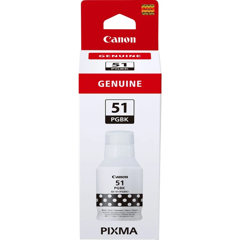 Canon GI-51PGBK, Resa elevata, Flacone d'inchiostro, Nero [4529C001]