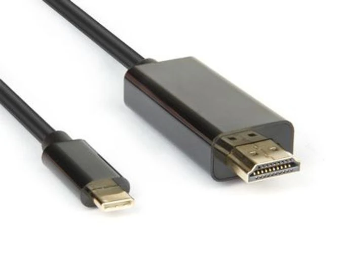 Hamlet XVAUC-HDM4K20 cavo e adattatore video 2 m USB tipo-C HDMI tipo A (Standard) Nero [XVAUC-HDM4K20]