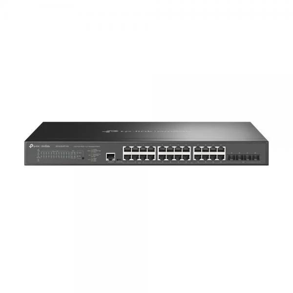 TP-Link Omada SG3428XPP-M2 switch di rete Gestito L2+ 2.5G Ethernet (100/1000/2500) Supporto Power over Ethernet (PoE) 1U Nero [SG3428XPP-M2]