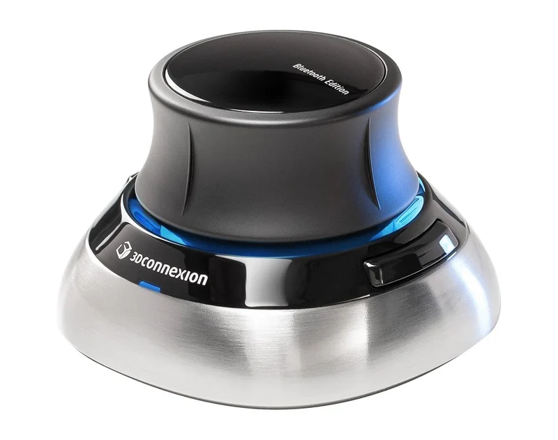 3Dconnexion SpaceMouse mouse Ufficio RF Wireless + Bluetooth + USB Type-A 6DoF [3DX-700115]