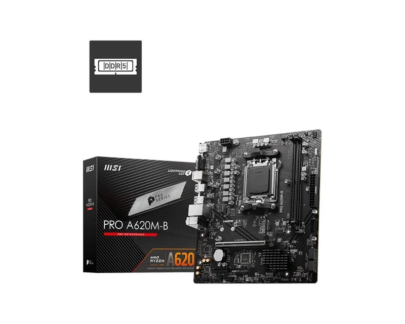 MSI PRO A620M-B scheda madre AMD A620 Socket AM5 micro ATX [PROA620M-B]