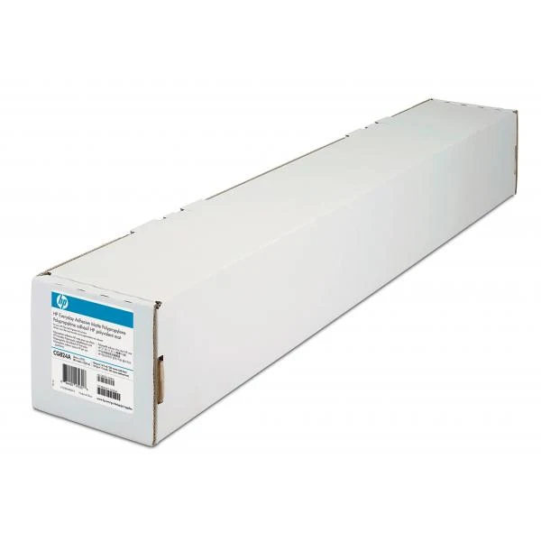 HP Confezione da 2 di polipropilene adesivo opaco per uso quotidiano, 610 mm x 22,9 m (24"" x 75 piedi) [C0F18A]
