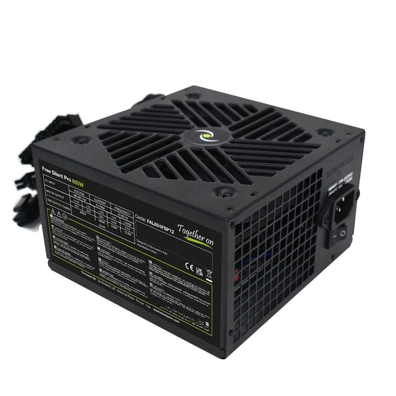 Tecnoware FAL651FSP12 alimentatore per computer 650 W 24-pin ATX ATX Nero [FAL651FSP12]