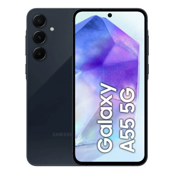 Samsung Galaxy A55 5G Display FHD+ Super AMOLED 6.6, Android 14, 8GB RAM, 128GB, Dual SIM, Batteria 5.000 mAh, Awesome Navy [SM-A556BZKAEUE]