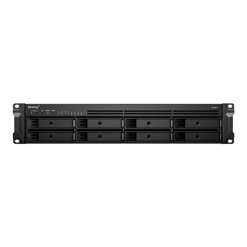 Synology RackStation RS1221+ server NAS e di archiviazione Armadio (2U) Ryzen Embedded V1500B 4 GB DDR4 0 TB DiskStation Manager Nero [RS1221+]