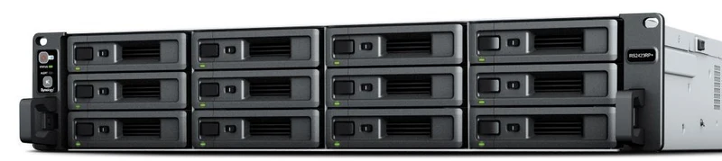 Synology RackStation RS2423RP+ server NAS e di archiviazione Armadio (2U) Ryzen Embedded V1780B 8 GB DDR4 0 TB DiskStation Manager Nero, Grigio [RS2423RP+]