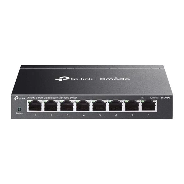 TP-Link Omada ES208G switch di rete Gestito L2 Gigabit Ethernet (10/100/1000) Nero [ES208G]