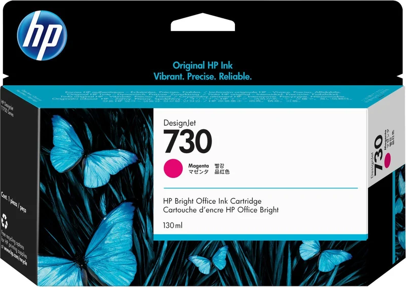HP Cartuccia di inchiostro magenta DesignJet 730 da 130 ml [P2V63A]