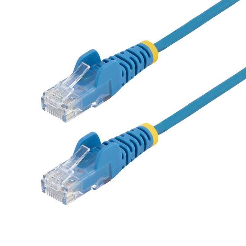 StarTech.com Cavo Ethernet CAT6 Blu da 10m; Patch UTP con Plug RJ45 Antigroviglio e Rilievi di Trazione, Cavo Lan Slim in Rame Puro 28AWG, Sottoposto a test Fluke