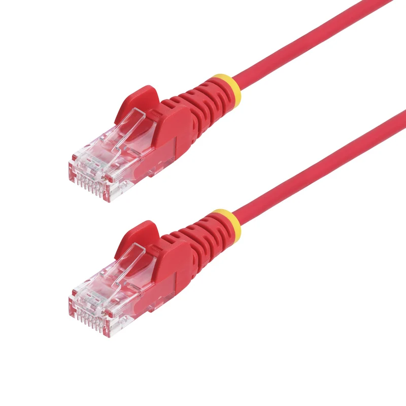 StarTech.com Cavo Ethernet CAT6 Rosso da 1,5m; Patch UTP con Plug RJ45 Antigroviglio e Rilievi di Trazione, Cavo Lan Slim in Rame Puro 28AWG, Sottoposto a test Fluke