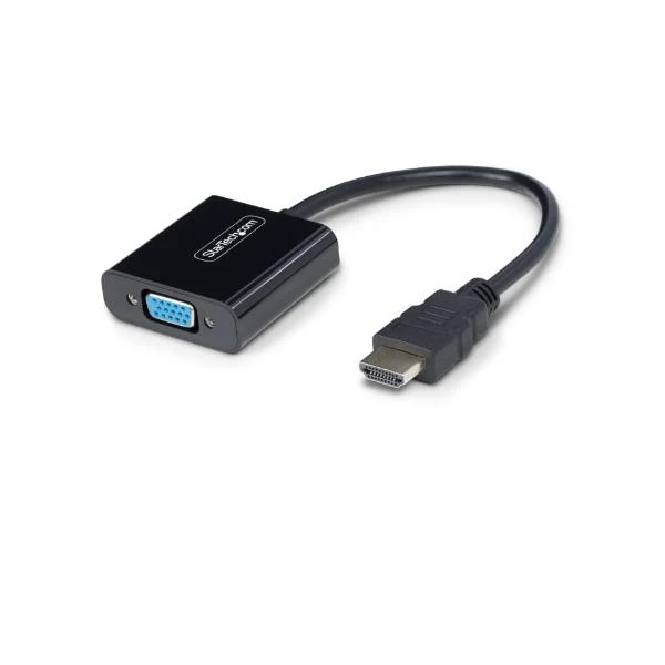 StarTech.com Adattatore HDMI a VGA, Convertitore Video Attivo 1920x1080 (1080p) per Notebook/Desktop. Da Sorgente HDMI a Monitor/Display/Proiettore/TV VGA
