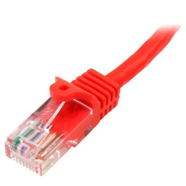 StarTech.com Cavo di Rete da 50cm Rosso Cat5e Ethernet RJ45 Antigroviglio