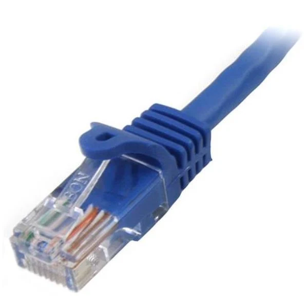 StarTech.com Cavo di rete CAT 5e - Cavo Patch Ethernet RJ45 UTP Blu da 2m antigroviglio
