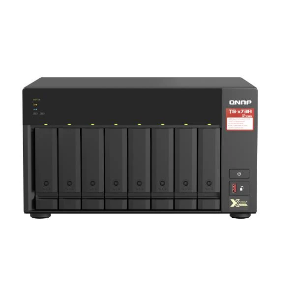 QNAP TS-873A NAS Tower Ryzen Embedded V1500B 8 GB DDR4 0 TB QNAP Turbo System Nero