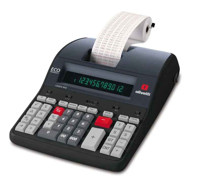Olivetti Logos 912 calcolatrice Desktop Calcolatrice con stampa Nero [B5897]