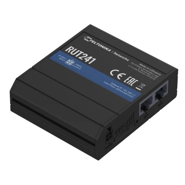 Teltonika-RUT241 (GLOBAL VERISION Standard package with EU PSU )-Compact, cost-effective and powerful industrial LTE router for professional applications [RUT2410300G0]