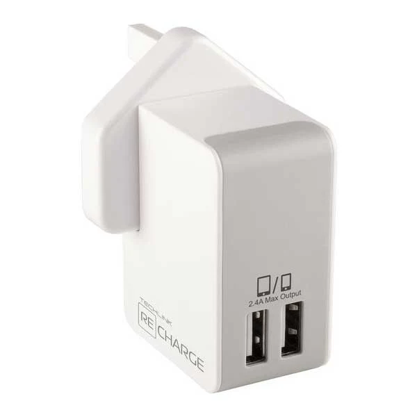 Techlink - Recharge Dual USB Wall Charger