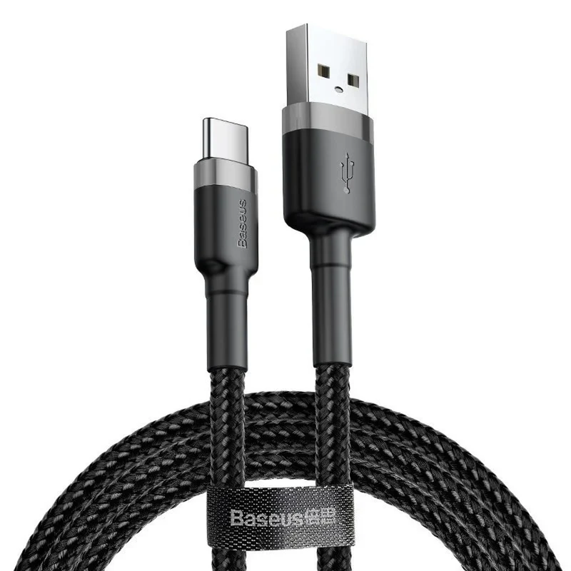 Connettore USB A - Connettore USB Tipo-C 2m CATKLF-CG1 Grigio+Nero Cavo BASEUS