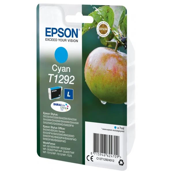 EPSON CART INK CIANO PER BX305F/320FW SX420W/425W, SERIE L MELA [C13T12924012]