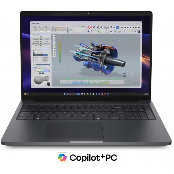 DELL Pro Precision 5 16 PW516261 Copilot+ PC Intel Core Ultra 7 366H Computer portatile 40,6 cm (16") Full HD+ 32 GB LPDDR5x-SDRAM 1 TB SSD NVIDIA RTX PRO 500 Blackwell Wi-Fi 7 (802.11be) Windows 11 Pro Nero Italiano [DX5W2]