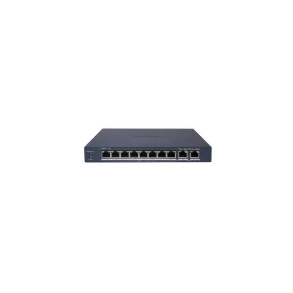 HIKVISION SWITCH L2, SMART MANAGED, 8 GIGABIT RJ45 POE PORTS, 2 GIGABIT RJ45 PORT, 802.3AF/AT, POE P [DS-3E1510P-EI/M]