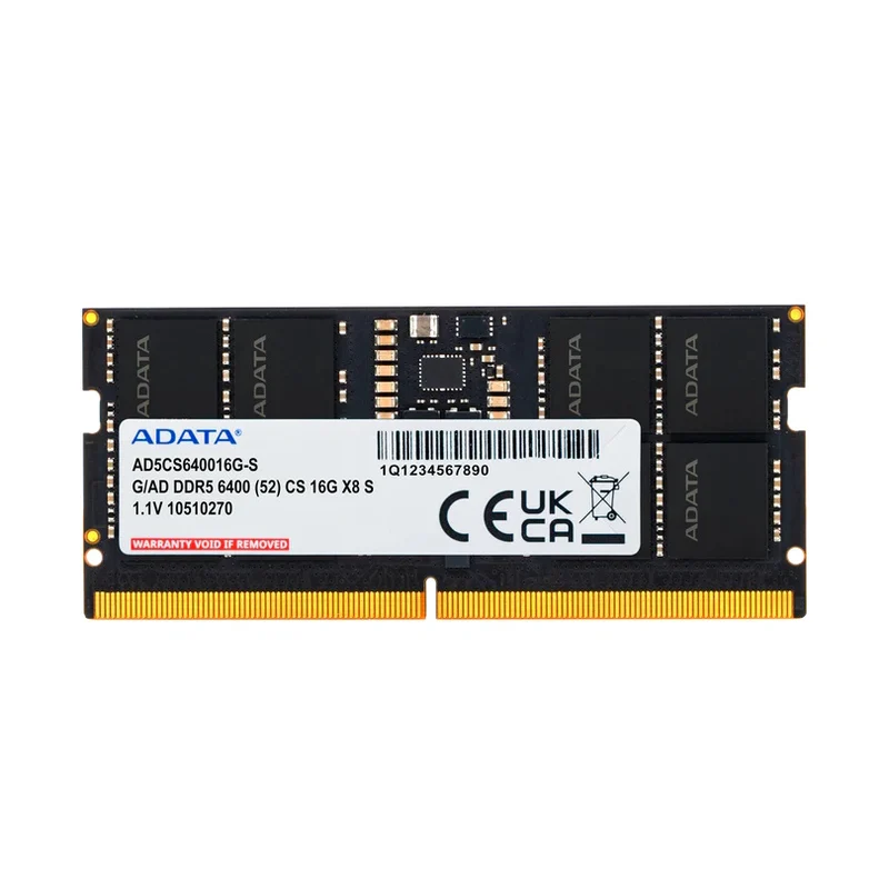 ADATA RAM CSO-DIMM 16GB DDR5 6400MHZ 1.1V [AD5CS640016G-S]