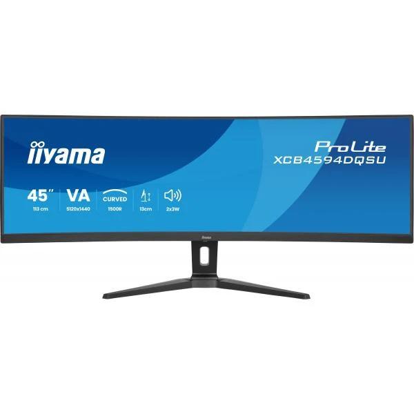 Iiyama Prolite- 45 inch Ultrawide Curved VA Monitor - 5120x1440 [XCB4594DQSU-B1]