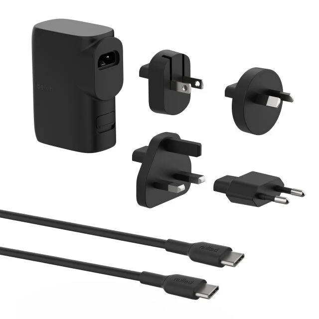 Caricabatteria da muro e da viaggio 25w + 5k Powerbank - Nero