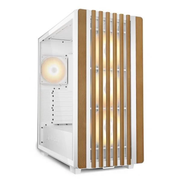 Sharkoon REBEL C70G RGB Full Tower Bianco, Legno [REBELC70GRGBWHITE]