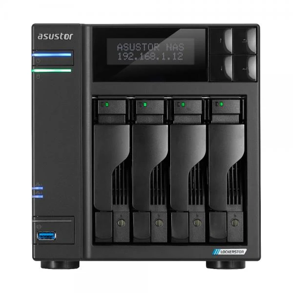Asustor LOCKERSTOR 4 Gen2+ NAS Desktop Intel Celeron N5105 4 GB DDR4 ADM Nero [AS6704TV2]
