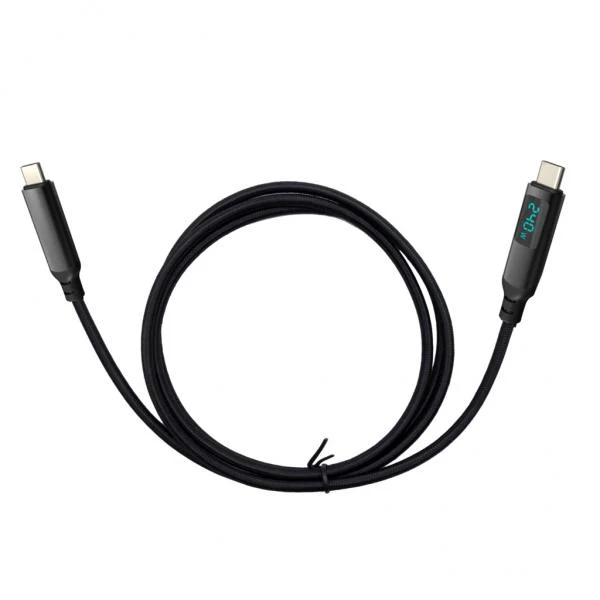 i-tec Thunderbolt 4/USB4 Class Pro Cable 240W with LCD (40 Gbps, 150 cm) [TB4CBL150CMPRO]