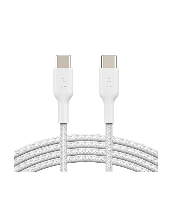 Cavo Intrecciato Pvc Usb-C To Usb-C 1m Twin Pack - Bianco