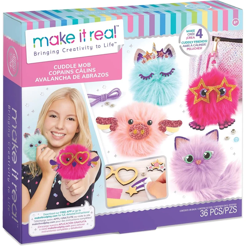 Kit per la creazione di portachiavi Make it Real - Fluffy Friend