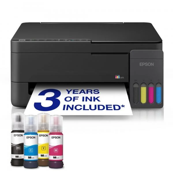 EPSON MULTIFUNZIONE INK A4 COLORE, ECOTANK ET-2910, 33PPM, FRONTE/RETRO, USB/LAN/WIFI, 3 IN 1 [C11CL62404]